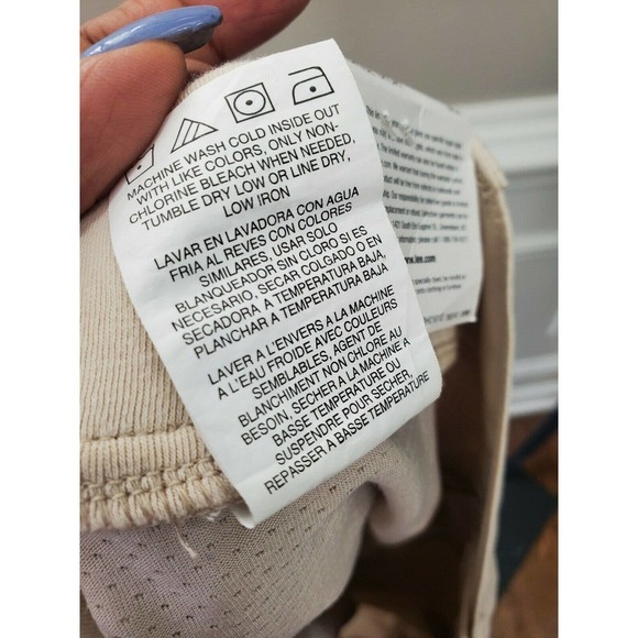 Lee Womens Solid Beige Cotton Regular Fit Mid Rise Mini Casual Skirt Size 22M - Picture 9 of 10